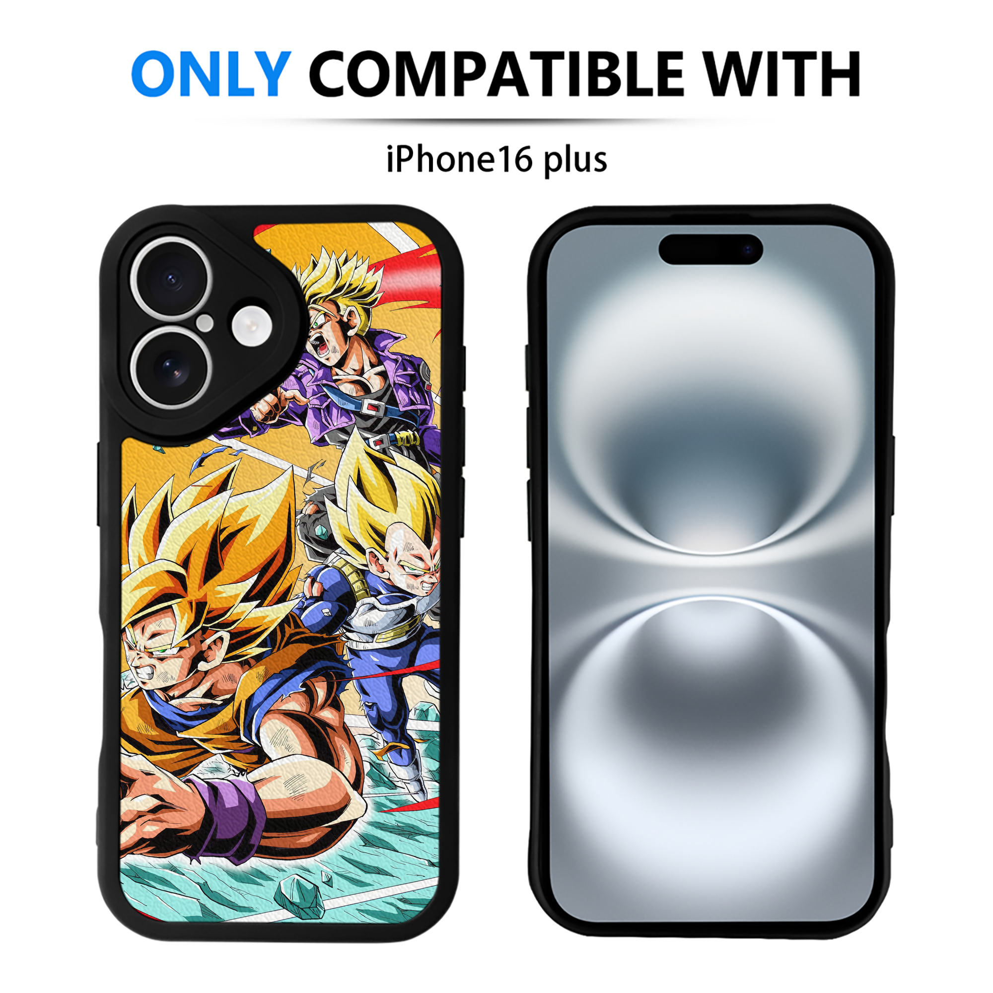 （画像用） ドラゴンボール DRAGON BALL 【iPhone 16シリーズ対応】シリコンスマホケース（レザー調） 材質：シリコン